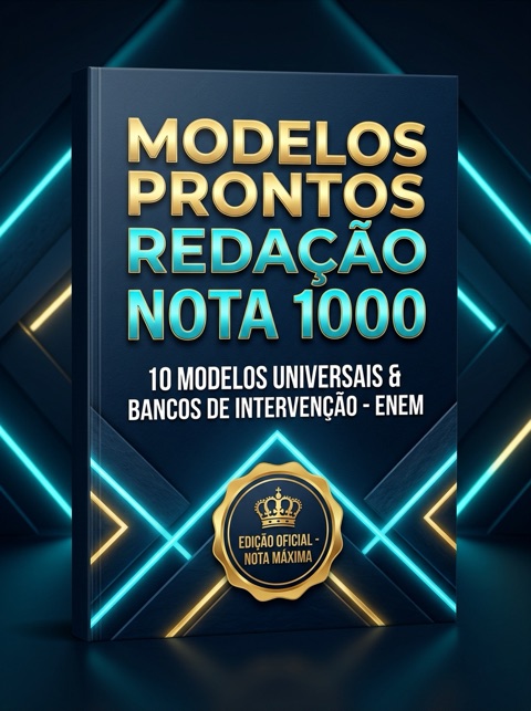 Capa Oficial do E-book O Manual Definitivo da Redação Nota 1000